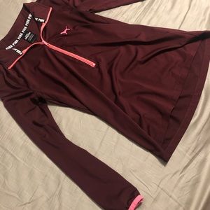 Vs pink ultimate half zip